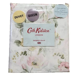 Cath Kidston London Garden Rose Pastell 3-teiliges Queen Blumen Bettwäscheset Neu - Bild 1 von 4
