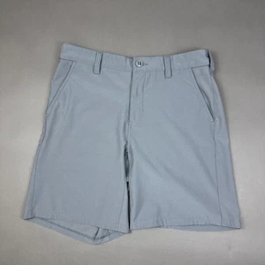 Huk Shorts Mens Medium Gray Performance Fishing Stretch Lightweight Outdoor - Picture 1 of 11