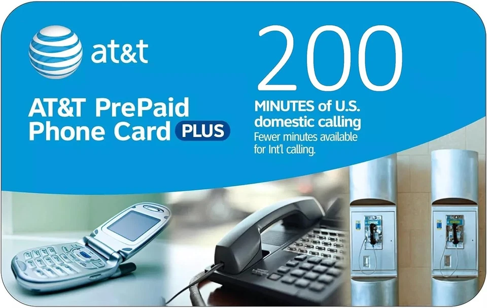 AT&T Phone Card - partially used 186 minutes left - Image 1 of 1