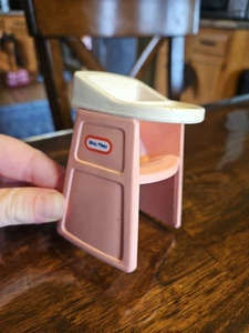 Vintage LITTLE TIKES Puppenhaus Puppenhausgröße ROSA HOCHSTUHL - Bild 1 von 3