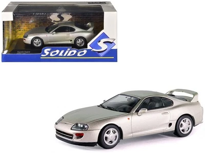 Toyota Supra MKIV 1993 plateado metálico 1/43 coche modelo diecast de Solido Foto 1 de 2