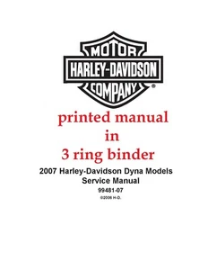 Printed Service Repair Shop Manual 2007 Harley Davidson FXDWG Dyna Wide Glide - Picture 1 of 6