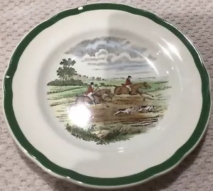 Piatto di pane Fox Hunt Caccia Spode sparito nuovo francobollo così com'è #1 - Foto 1 di 2