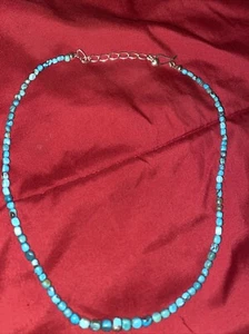 Jay King, Blue Turquoise Sterling Silver Necklace - Picture 1 of 4