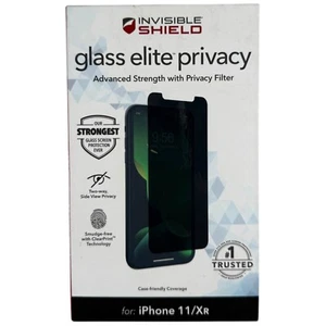 ZAGG Apple iPhone 11/XR InvisibleShield Glass Elite Privacy Screen Protector NEW - Picture 1 of 2