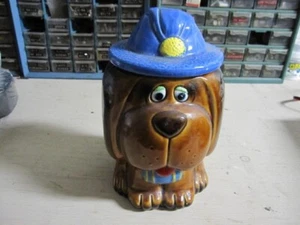 DOG TREAT COOKIE JAR, SMALL COMPACT SIZE. CHECK PHOTS FOR CONDITION - Picture 1 of 12