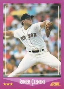 1988 Score Baseball Roger Clemens Boston Red Sox #110 - Picture 1 of 2