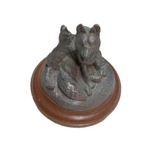 Michael Ricker Wolf And Pups Pewter Figure 1998 - Picture 1 of 11