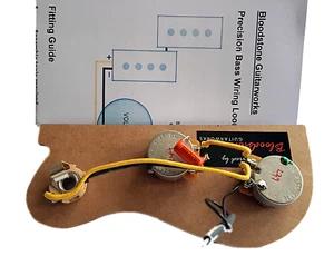 Ready Built Fender USA Precision P Bass Wiring Upgrade / Loom / Harness / Kit A - Picture 1 of 8