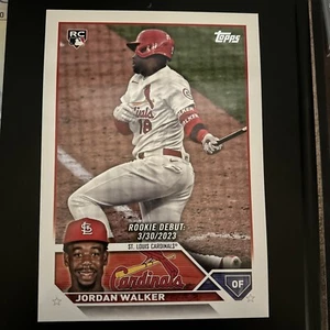 2023 Topps Update #US122 Jordan Walker Super Box Jumbo + Reg RC card - Picture 1 of 4