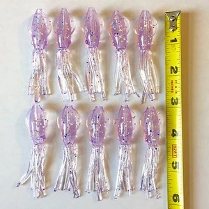 ORIGINAL B-2 SQUIDS 3 INCH LURES B2 SQUID BODIES FLUKE SEABASS ULTRAVIOLET UV - Picture 1 of 2