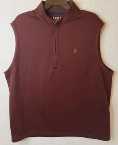 NEU IZOD GOLF HERREN L WEINROT HYDRA-SHIELD WASSERABWEISEND⛳WESTE mit UPF50 - UVP $70,00 - Bild 1 von 12