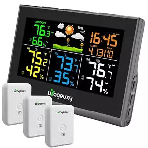 Multiple Sensor Weather Station Wireless Indoor Outdoor Thermometer Hygrometer - Picture 1 of 6