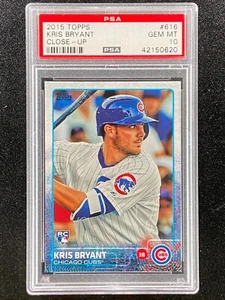 2015 Topps Nahaufnahme Kris Bryant RC PSA 10 Chicago Cubs Colorado Rockies - Bild 1 von 1