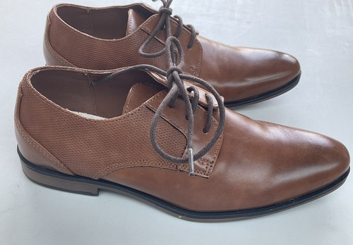 SCARPE STRINGATE CLARKS VERA PELLE MARRONE CHIARO FORMALI BROQUE UK 2 EU 34 5