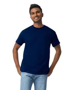 NUOVISSIMA T SHIRT GILDAN 100% COTONE BLU NAVY TAGLIA MEDIA SPEDIZIONE GRATUITA - Foto 1 di 2