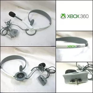 XBOX 360 HEADSET GENUINE HEADPHONE XBOX360 LIVE ORIGINAL MICROPHONE - Picture 1 of 1