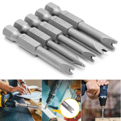 5 Pcs U-shaped Magnetic U4 U5 U6 U7 U8 Tip Spanner Screwdriver Bits Tool - Image 1 of 4