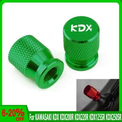 Wheel Tire Valve Stem Caps For KAWASAKI KDX KDX200R KDX220R KDX125SR KDX250SR - Image 1 of 4