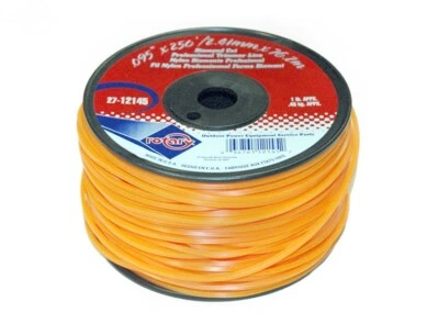 12145 Rotary 1lb Orange Diamond Cut Trimmer Line .095" X 250' Spool - Image 1 of 3