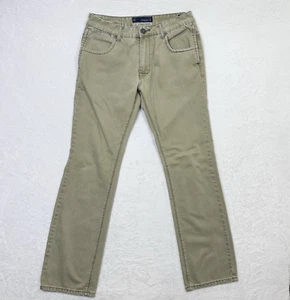 Division E D-98 Jeans Mens 32 Tan Straight Fit Denim Measures 32x32 - Picture 1 of 13