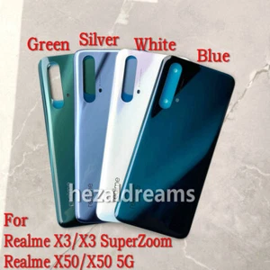 Vetro copriporta posteriore batteria di ricambio per Oppo Realme X50 X50m X50t 5G - Foto 1 di 12