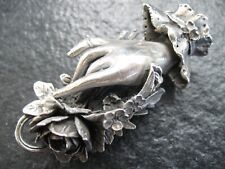 Rockstecker Silber 800 Charivari Handarbeit von 1860 massiv und sehr prunkvoll