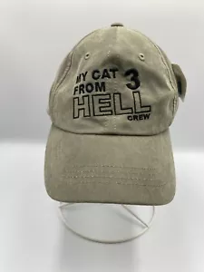 My Cat From HELL Crew Adjustable Strapback Hat Cap Green - Picture 1 of 5