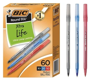 BIC Round Stic Xtra-Life Kugelschreiber Mittelgroß 1,0 mm Sortiert 24298912 - Bild 1 von 3