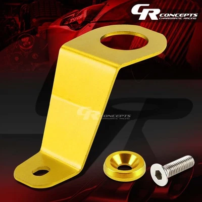 GOLD CNC BILLET ALUMINUM RADIATOR BRACKET+BUMPER MOUNTING WASHER FOR EG EH CIVIC - Image 1 of 4
