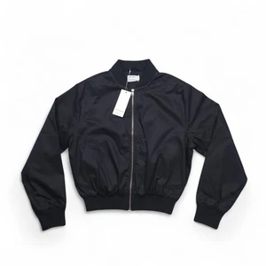 Fred Perry For Margaret Howell Bomber Jacket Fine Cotton Twill Black Size 8 - Picture 1 of 13
