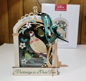 NEW Hallmark 1st TWELVE DAYS OF CHRISTMAS 2024 Wood Ornament Partridge Pear - Picture 1 of 14