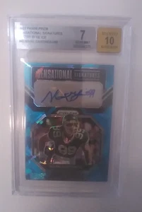 Mark Gastineau, BECKET 10 Auto 60/99 Panini , Prism Blue Ice, ,Signature Series - Picture 1 of 2