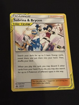 Sabrina And Brycen Tag Team Pokémon Card Sm246 Promo - Image 1 of 2