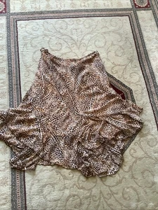Per Una Flirty Frilly Skirt Leopard Print Elasticated Waist 16r - Picture 1 of 2