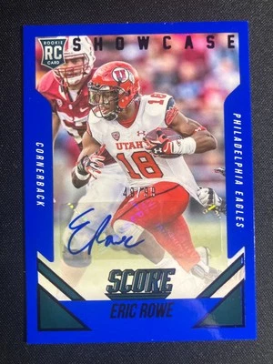 2015 Score - Eric Rowe Rookie Showcase Signatures /99 #337 Rookie Auto RC - Image 1 of 2