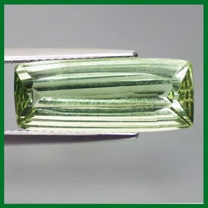 Cojín resplandeciente de 6,95 quilates (19 x 7 mm) gemas de amatista verde natural (prasiolita) - Imagen 1 de 7
