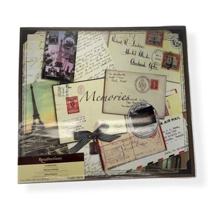 Recollections Memories Paris 12x12 Scrapbook Album Photo Book Vintage Travel The - Picture 1 of 8