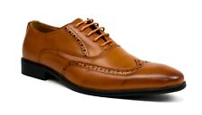 MENS BROGUES LACE UP SHOES CASUAL OXFORD FORMAL WEDDING OFFICE WORK UK SIZE 7-12