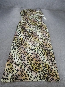 Good American Bodycon Dress Womens 0 Brown Animal Print Sleeveless NEW - Picture 1 of 9