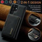 2-in-1 Magnetic PU Leather Wallet Hybrid Shockproof Stand Case Cover For Samsung