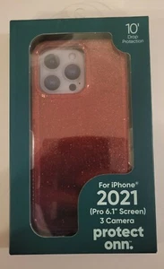 Protect Onn Hülle für iPhone 13 PRO 2021 6,1" Ombré Glitzer Pink Lila - Bild 1 von 2