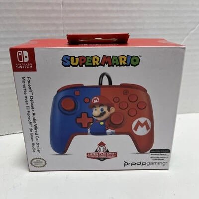 NEW Nintendo Switch Super Mario Wired Controller Pro Style Faceoff w/ Audio  PDP - Image 1 of 4