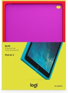 Logitech BLOK Protective Shell Case for iPad Air 2 - Red/Violet - Picture 1 of 5