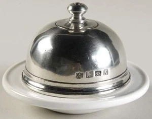 Match Pewter Convivio White Round Butter 8661674 - Picture 1 of 1