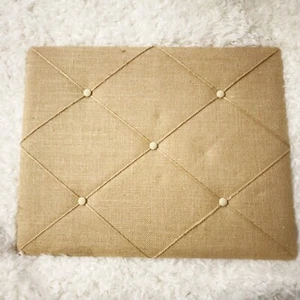 Hobby Lobby Wall Message Bulletin Board Khaki Hanging Notes Organizer - Picture 1 of 4