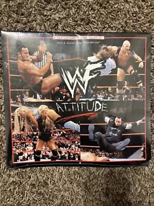 2000 WWF Wrestling Attitude 16 Month Calendar Rock Undertaker Chyna Sable Kane✅ - Picture 1 of 4