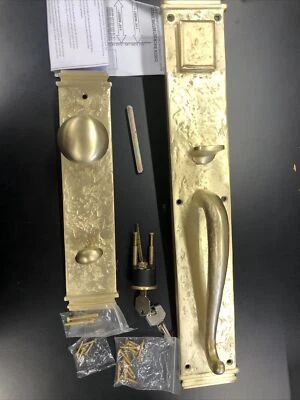 Juego de puertas de entrada Signature Hardware SH552136SB Inglaterra - perilla con asistencia de resorte Foto 1 de 4