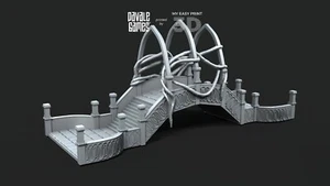 Elven Bridge - Scenery/Terrain - Davale Games 3D Printed With High Quality Resin - Picture 1 of 3