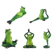 Tank Accessories Garden Ornament Frog Sculpture Resin Statue Yoga Frog Figurine